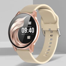 1 件舒适硅胶表带男女通用智能手表，升级版配备无线通话、消息提醒、计步器、卡路里追踪、多种运动模式、远程摄像头、音乐控制和活动追踪，兼容 Android 和 IOS 手机，非常适合圣诞节、万圣节礼物