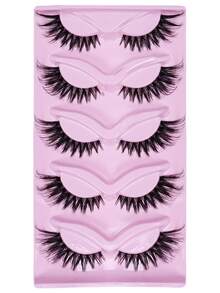 5 对夸张的猫眼假睫毛 - 自然、纤长、飞扬、加长，打造完美妆容。 - 眼尾拉長款 - 查看 6