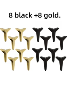 4 Confezioni di gambe per mobili in stile moderno, alte 12 cm / 4,72 pollici, adatte per l' assemblaggio fai-da-te o la sostituzione di comodini e altri mobili - in materiale metallico