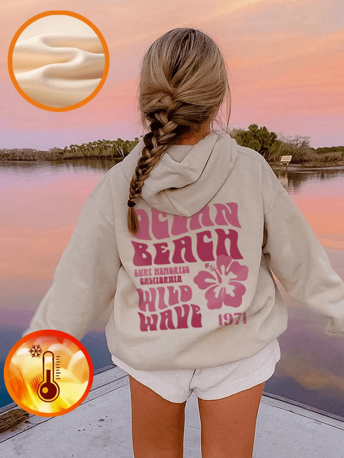 A Set Of Girls' Casual Printed Pullover Hooded Sweatshirt For Autumn And Winter Students' Young Children's Clothing Long Sleeved With Plush Thick Top - Wear Our Comfortable And Fashionable Children's Hooded Sweatshirt To Explore The World! Hoodies Tween Girl Clothes Tween Girl Clothes Girls