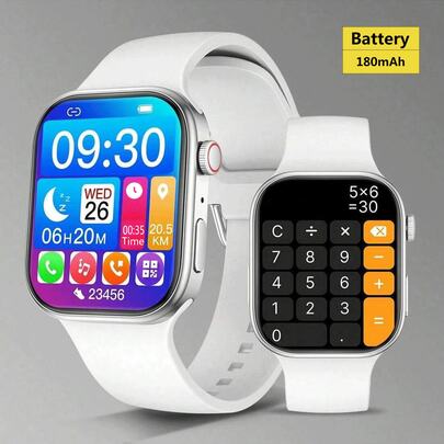 2025 Silicone Strap Smart Watch For Men, 2.02" HD Screen, Call Answering/Dialing, Step Counting, Calorie Tracking, Multi-Sport Modes, Incoming Call/Message Alerts, Full-Screen Touch For Android/IOS, Elegant Gift