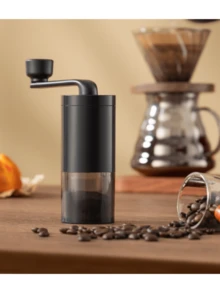 Molinillo de café Molino de café manual de acero inoxidable de alta calidad con mango de patrón de rejilla texturizado - Diseño ergonómico para uso en casa y en la oficina, no requiere electricidad, duradero y fácil de limpiar, accesorios para bar de café 1pc Molinillo de Café Profesional Manual - Cuchilla Ajustable de Acero, Cuerpo de Aluminio Antideslizante, Mango Ergonómico, Detalles en y Madera para Café Fresco, Goteo, Espresso, Prensa Francesa, Accesorio para Café de Goteo | Herramienta de Cocina Moderna | Detalle de Agarre de Madera Molino de café manual portátil con manivela, construcción de vidrio y metal, diseño de grano de madera redondo, capacidad inferior a 1L, operación manual para hogar, oficina, exterior, viajes - No se necesita electricidad Molinillo De Café Manual Para Moler A Mano, Máquina De Café En Polvo Ajustable Para Obtener Café Grueso Y Fino, Con Amplio Almacenamiento Para Mucho Café Molido ﻿ - Negro - Ver 10