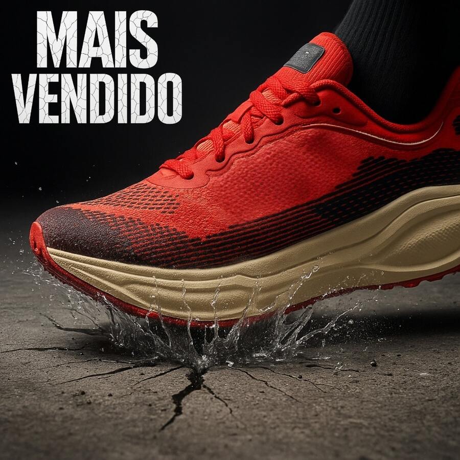 Men's Red Running And Walking Shoes – Comfortable Sport Shoes, Soft Cushioning, For Gym And Everyday Use, Sizes 38 To 43 - 紅色 - 查看 1