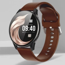 1 件舒适硅胶表带男女通用智能手表，升级版配备无线通话、消息提醒、计步器、卡路里追踪、多种运动模式、远程摄像头、音乐控制和活动追踪，兼容 Android 和 IOS 手机，非常适合圣诞节、万圣节礼物