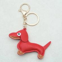 1pc Personalized Dachshund Keychain, Customized Name Bag Charm, Customized Leather Keyring & Bag Accessory, Handbag Pendant, Gift For Dog Lovers, Thanksgiving, Christmas, Birthday, Home Decor, Back To School, Anniversary, Bride, Father, Mother, Boy, Girl - Multicolor - View 40