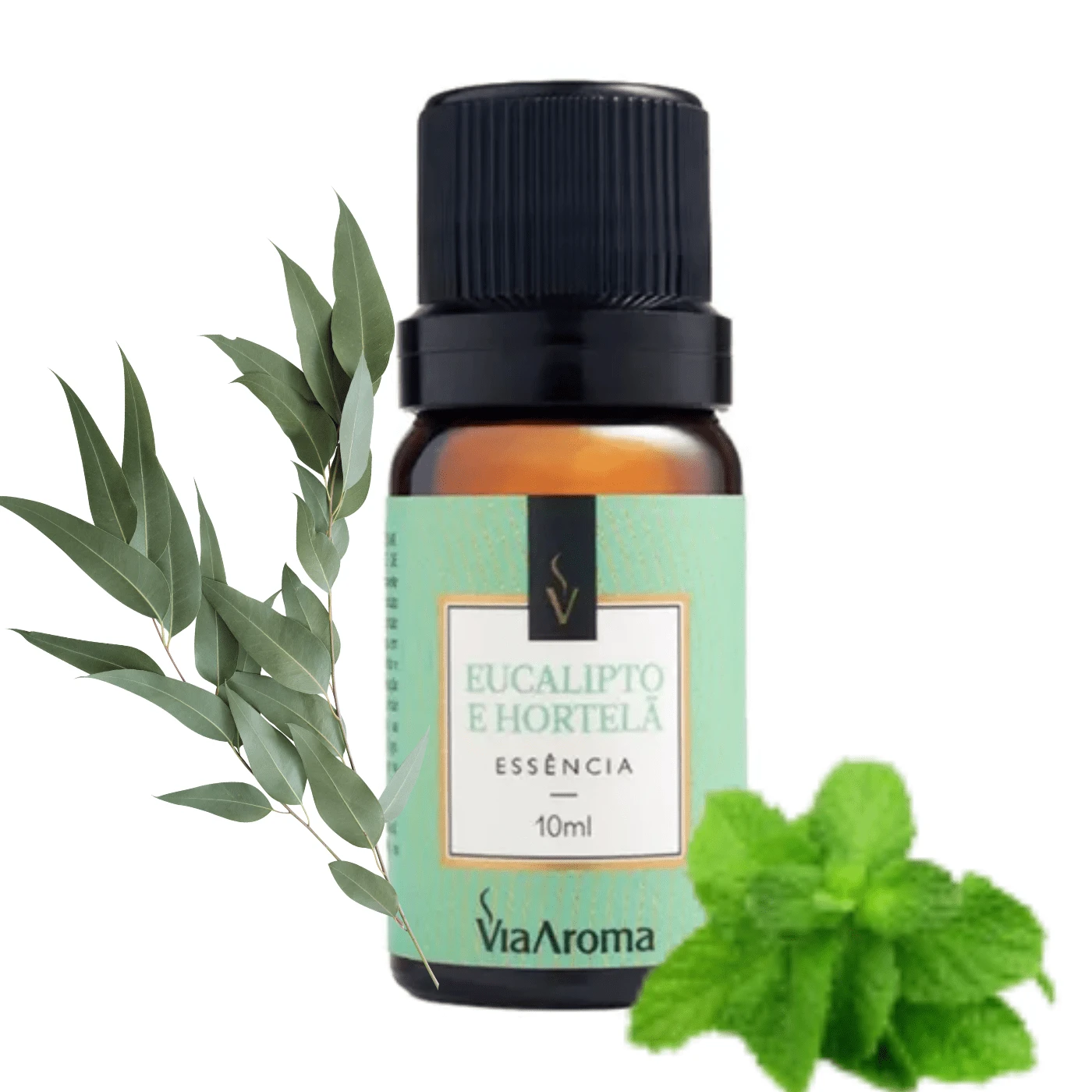 Essência Fragrância Frasco 10ml P/ Aromatizador Eletrico Via Aroma - Eucalipto Hortelã - Visão 1