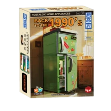 This Retro-Style Furniture Assembly Kit - Featuring Items Such As An Old-Fashioned Radio, Washing Machine And Refrigerator - Creates A Highly Realistic Effect. It Is A Nostalgic DIY Street Scene Assembly Model Kit - Multicolor - View 11