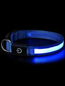 1条LED多色发光项链，13种灯光模式/追逐彩虹模式/Type-C充电