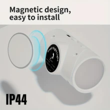 4pcs Motion Sensor Night Light With RGB Color Changing LED, Auto On/Off Closet Lamp, Magnetic Base, USB-Rechargeable, Dimmable Ambient Lighting For Hallway, Bedroom, Desk - Energy-Efficient Indoor Light With Motion Detection, Rechargeable Night Light Motion Sensor, Bedroom Lamp, Sleek Design, Durable Build, Smart Home - 4pcs - 查看 6