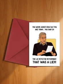 Ein Set von "Lügendetektortest sagt, das ist eine Lüge" witzigen Geburtstagskarten mit Umschlägen, freche Karten für Freunde und Familie, witzige Karten für ihn, Scherz-Geburtstagsgeschenke für sie