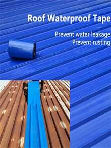 1/2pcs Waterproof, Heat-Resistant, Anti-Rust Super Sticky Repair Tape, High Temperature Resistant, Suitable For Home And Factory, Metal Surface, Roof And Iron Sheet Crack Sealing, Leak Prevention, Household Goods - Multicolor - View 4