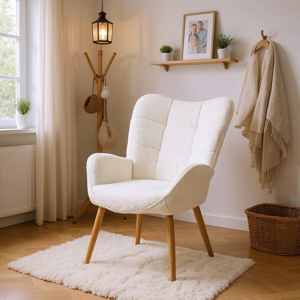 Meubles Cosy Ławka do przedpokoju w kolorze beżowym ze schowkiem, tkanina polarowa, nowoczesna, wygodna i kompaktowa, do małych przestrzeni, 62 x 72 x 90,5 cm