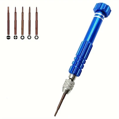 5-In-1 Multi-Functional Mini Screwdriver Set, Eyeglass Screwdriver, S2 Steel Magnetic Screwdriver Kit, Suitable For Fashion Glasses, Electronics, Jewelry And More