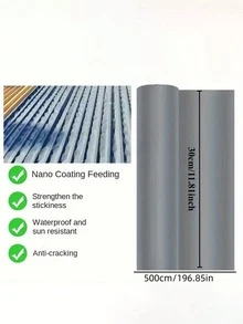 1/2pcs Waterproof, Heat-Resistant, Anti-Rust Super Sticky Repair Tape, High Temperature Resistant, Suitable For Home And Factory, Metal Surface, Roof And Iron Sheet Crack Sealing, Leak Prevention, Household Goods - Multicolor - View 6