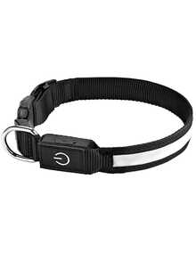 1条LED多色发光项链，13种灯光模式/追逐彩虹模式/Type-C充电