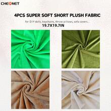 CHEONET 1片/2片/4片装超柔软弹力预裁毛绒面料 | 50x160厘米/19.7x62英寸,纯色,适用于DIY缝纫、工艺品、服装、家纺、拼布,仅限手洗 - 彩色 - 查看 97
