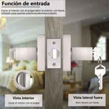 Door Handles & Locks - Silver - View 4