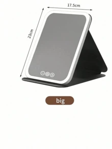 LED Makeup Mirror, 3 Lighting Modes (White/Natural/Warm Light), 800mAh, USB Rechargeable Adjustable Brightness Vanity Mirror, Portable Foldable Design, Suitable For Home, Travel And Dorm, Perfect Gift For Women On Valentine's Day, Birthday, Mother's Day - Multicolor - View 17