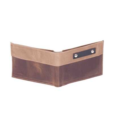 Carteira de Couro Pampa's Country Masculina Artesanal Estilo Sertanejo  Bloco de cores    Couro genuíno    Carteira  Todas