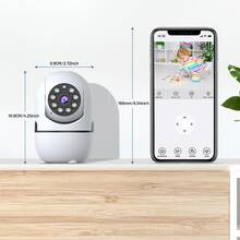 4 piezas Cámara de inalámbrica inteligente con detección de movimiento y notificación instantánea - Blanco - Ver 8