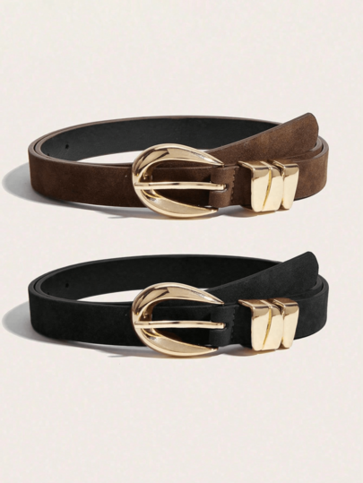 2pcs Boho Punk Style Wide Vintage Studded Belt Set, Emo Accessories Suitable For Jeans, Coats, Dresses, Daily Wear, Parties, Music Festivals, Christmas Gifts, Friends