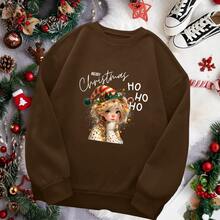 Moletom Unissex Natal Elfa de Natal Tecido Premium Flanelado Personalizado Delicado Festas Fim de Ano Feliz Natal - Preto - Visão 6