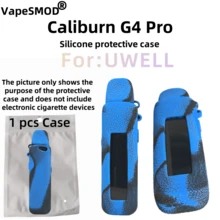 VapeSMOD 适用于 UWELL Caliburn G4 Pro 电子烟设备的全新 Caliburn G4 Pro 保护壳，屏幕硅胶套，纹理柔软的全包式保护壳 - 彩色 - 查看 12