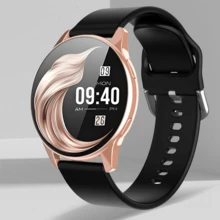 1 件舒适硅胶表带男女通用智能手表，升级版配备无线通话、消息提醒、计步器、卡路里追踪、多种运动模式、远程摄像头、音乐控制和活动追踪，兼容 Android 和 IOS 手机，非常适合圣诞节、万圣节礼物