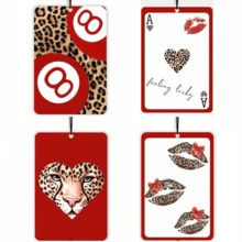 5个可爱粉色蝴蝶结樱桃造型车载香氛挂件，可悬挂于车内，营造清新香氛氛围，适合女性和青少年，可作后视镜/车内装饰，亦可作车内配件或出风口夹式香氛，是圣诞节/情人节的理想礼物，香味可持续30天。 - 彩色 - 查看 3