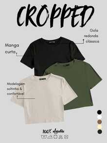 Set Of 3 Women's Cropped Tops With BUT FIRST COFFEE/ HEART TIE/ DALMATIAN HEART Print. 100% Cotton Blouse. Spring New Arrival 2025 - BUT FIRST COFFEE/ HEARTLINK/ DALMATIC HEART - View 2