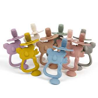 INS Nordic Home 可爱考拉造型硅胶婴儿磨牙牙刷，婴儿礼物，摄影道具