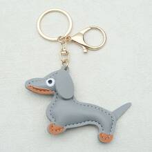 1pc Personalized Dachshund Keychain, Customized Name Bag Charm, Customized Leather Keyring & Bag Accessory, Handbag Pendant, Gift For Dog Lovers, Thanksgiving, Christmas, Birthday, Home Decor, Back To School, Anniversary, Bride, Father, Mother, Boy, Girl - Multicolor - View 30