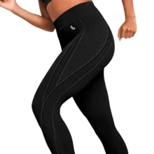 LUPO Gym Leggings For Women, High Capacity Workout, Butt Lift - 黑色 - 查看 9