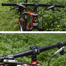 Manillar de bicicleta de aleación de aluminio ligera 720 mm, para potencia de 31,8 mm, ideal para montaña, carretera e híbrida, con elevación de 25 mm - Azul - Ver 6