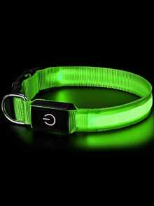 1条LED多色发光项链，13种灯光模式/追逐彩虹模式/Type-C充电