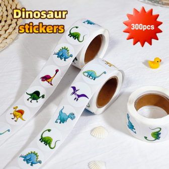 300pcs Dinosaur Stickers, Vinyl Decals For Water Bottles, Laptops, Scrapbooks, Kids Room Decor