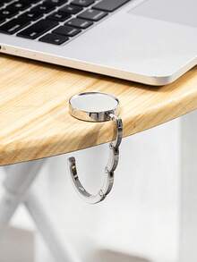 1/2 pièces Crochet de sac créatif, crochet de sac à main, support de rangement pliable, porte-clés portable en alliage, crochet de table. Accessoires de rangement pour sac à la maison. Crochet de rangement portable pour sortie des femmes, crochet pour sac