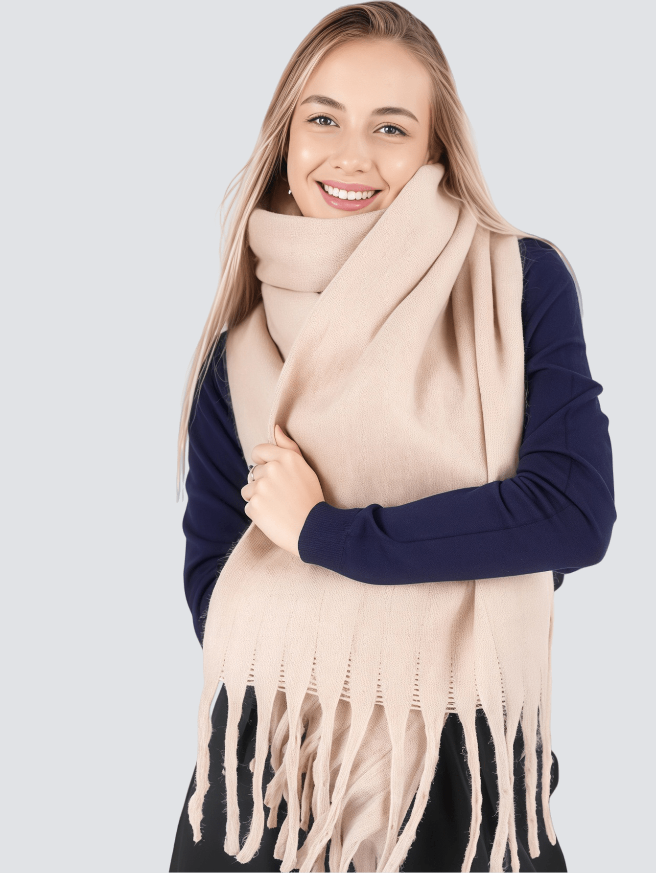 قطعة واحدة وشاح نسائي جديد للخريف/الشتاء من الفرو...