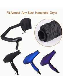 1pc Elastic Hair Bonnet Hair Dryer Attachment, For Hairstyling, Deep Conditioning And Hair Drying, Essential For Halloween Travel, Affordable Price. Random White And Black Straps Sent. - Multicolor - View 2