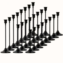 3/6/24/9Pcs Candle Holders, Retro Candlestick Set, Metal Tapered Candlesticks With Detachable Candle Holders, For Party And Wedding Table Centerpieces. Romantic Restaurant Tabletop Decorations. Wedding Table Centerpieces, Candle Holders Suitable For Events, Receptions, Birthdays, And Home Decorations. (Candles Not Included) - Multicolor - View 15