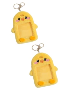 1 breloc drăguț cu rață, suport pentru card de identitate cu rață de pluș, husă de protecție pentru album foto instantaneu de 3 inci, rechizite școlare, înapoi la școală