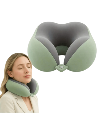 여행용 목 베개, 비행기용 여행용 목 베개 100% 순수 메모리 폼 여행용 베개 비행 헤드레스트 수면용, 휴대용 비행기 액세서리