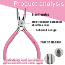 1pc/2/4pcs Jewelry Pliers Tool Kit Includes Needle Round Wire Cutter And Curved Nose Pliers For Jewelry Beading Repair Supplies Wire Wrapping Multifunctional Tools Home Essentials