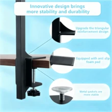 36"Dog Grooming Table Arm With Grooming Hammock Height Adjustable Two No Sit Haunch Holder Three Section Design Suitable For Medium, Small Dogs, And Cats - Black - View 5