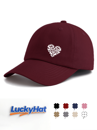 1 Pc Butterfly Heart Print Baseball Cap For Men&Women, Classic Stylish Fashionable Soft Sweatband Adjustable Size Lightweight Versatile Dad Hat, Suitable For Outdoor Sports Daily Wear Party Vacation Beach Holidays Perfect As A Gift For Families And Friends