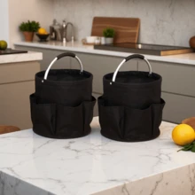 New Portable Multi-Functional Storage Basket, Picnic Basket, Outdoor Beach Basket, Handheld Foldable Storage Toiletry Wash Basket, Household Shopping Basket - Multicolor - View 36