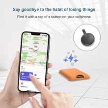 Apple AirTag Alternative GPS Tracker, Wave Pattern Global Locator Compatible With "Apple Find My" Platform, One-Click Tracking, Remote Precise Positioning, Long-Lasting Battery, Suitable For Elderly, Pets, Cars, Keys, Bags, Anti-Loss Reminder & Tracking