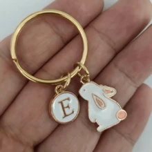 Customizable Rabbit Keychain, Gift For Boys And Girls - White Rabbit - View 10
