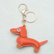 1pc Personalized Dachshund Keychain, Customized Name Bag Charm, Customized Leather Keyring & Bag Accessory, Handbag Pendant, Gift For Dog Lovers, Thanksgiving, Christmas, Birthday, Home Decor, Back To School, Anniversary, Bride, Father, Mother, Boy, Girl - Multicolor - View 14