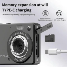 新款4K数码相机，2.8英寸屏幕，700mAh电池，16倍光学变焦，适合成人、青少年和学生使用，价格实惠，可用于视频和摄影。 - M08 銀色 - 查看 7